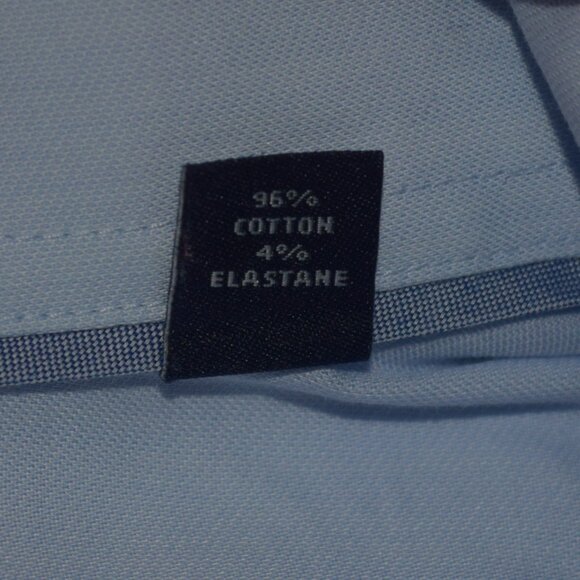 TOMMY HILFIGER Men's 18.5 35/36 TH FLEX Tall Fit Light Blue Dress Shirt . - Picture 2 of 6